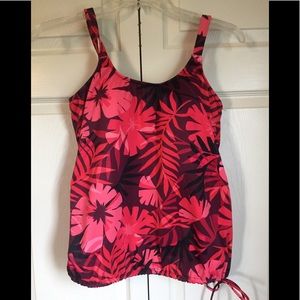 Floral tankini top 14W